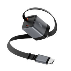 OMI 45W GaN Charger with Retractable USB-C Cable