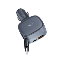 OMI 81W PD Car Charger with Retractable USB-C Cable