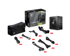 MSI Power Supply MAG A850GL PCIE5 ATX 80+ Gold 850W Full Modular