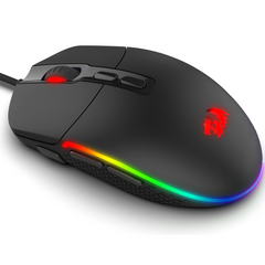 Redragon M719 INVADER RGB Gaming Mouse with Fire Button, 10,000 DPI (Black)