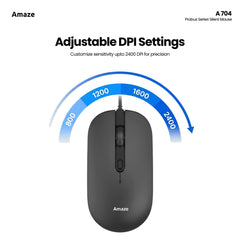 Probus Silent Click Wired Mouse – A704