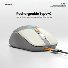 Probus Triple Connection Rechargeable Wireless Mouse – A725