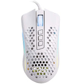 Redragon M808W STORM LUNAR Lightweight RGB Gaming Mouse, 12400 DPI (White)