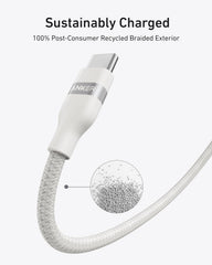 Anker USB-C to USB-C Cable (3 Ft / 6 ft, 240W, Upcycled-Braided)