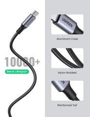UGREEN 1M Braided Atoc Cable 60126