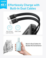 Anker Zolo Power Bank 10K Dual Built-In USB-C Cable