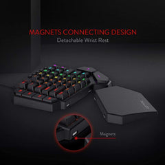 Redragon K585-BA RGB One-Handed Gaming Keyboard & M721-Pro RGB Gaming Mouse Combo Set (2 in 1)