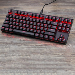 Motospeed Keyboard CK101 wired with Brown switches Black