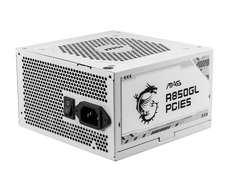 MSI Power Supply Mag A850GL PCIE 5 White 80 Plus Gold fully Modular