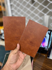 Premium Leather Engrave Crocodile Brown Skin