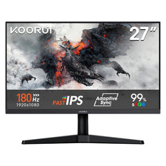 KOORUI G2711V 27 Inch FHD Gaming Monitor | IPS Panel | 180Hz | 1ms | 1920×1080 | Adaptive Sync