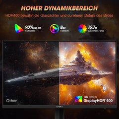KOORUI G2711X 27 Inch 240hz Gaming Monitor FHD 1080p, IPS Panel, 1ms Response Time, Adaptive sync 3-Sided Frameless,Ultra Slim,VESA,DP HDMI