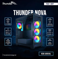 Thunder Casing Nova 4ARGB Infinity Fan Front and side glass