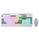Redragon S151 RGB K525 Membrane Keyboard & M616 Mouse Combo Set (White)