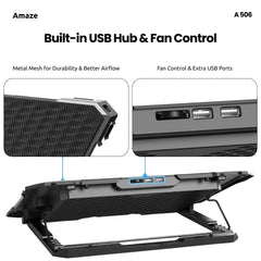 6 Fan Laptop Cooling Pad – A-506