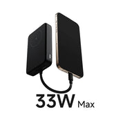 MI Power Bank 10000MAH 33W Magnetic Wireless with Integrated Cable White