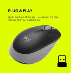 Logitech M190 Wireless Mouse Black
