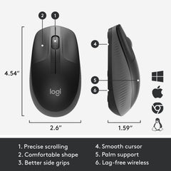 Logitech M190 Wireless Mouse Black