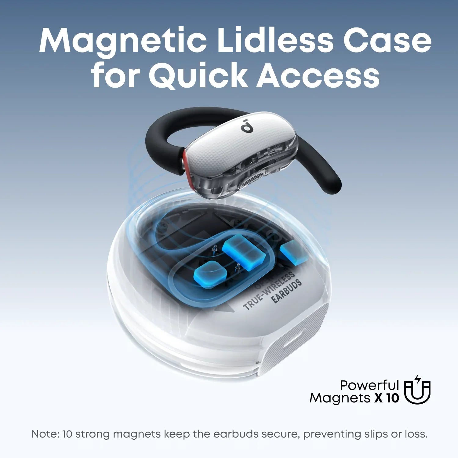 Anker Soundcore V40i Comfortable Fit and Clear Sound, Lidless Case