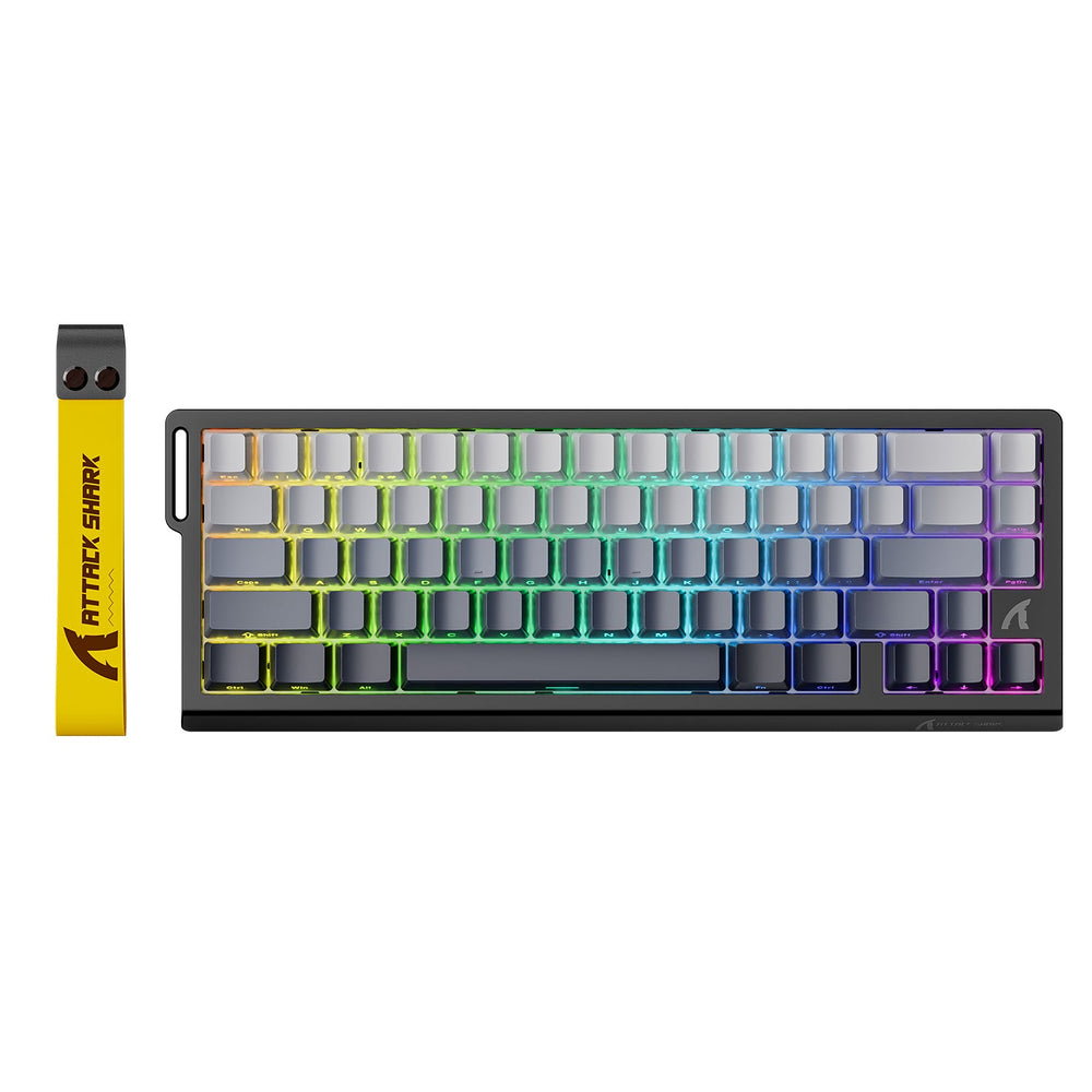 Attack Shark X68 HE keyboard with RGB and detachable wrist strap