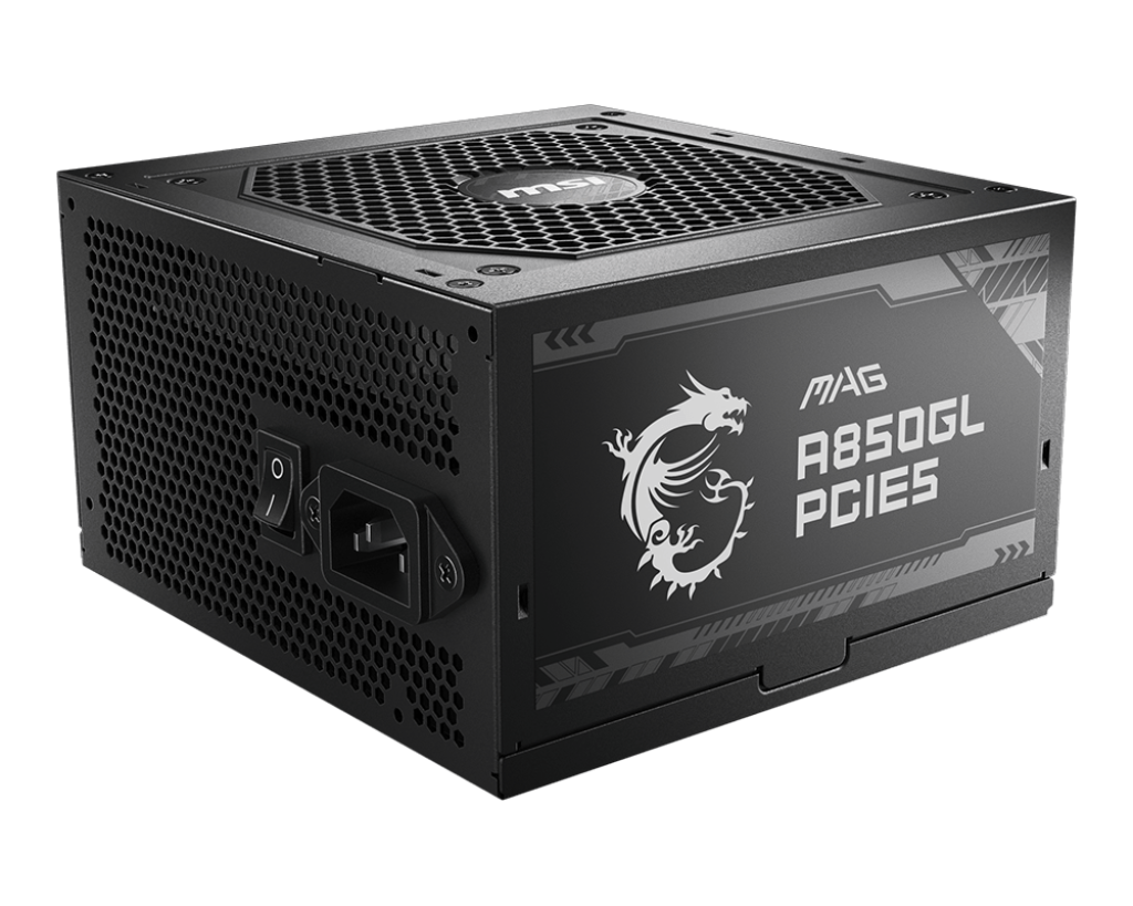 MSI Power Supply MAG A850GL PCIE5 ATX 80+ Gold 850W Full Modular