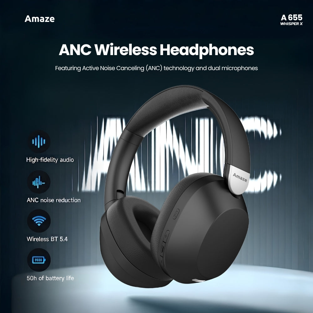 Whisperx ANC Wireless Headphone – A655