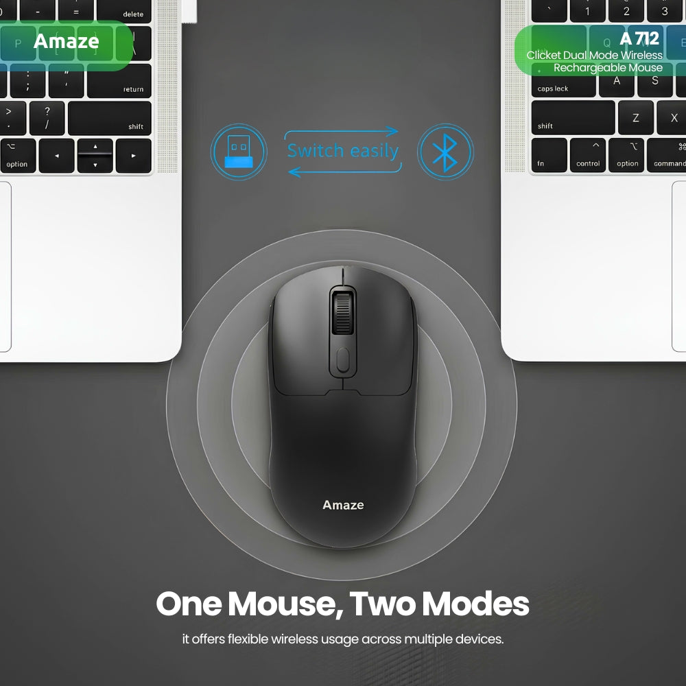Clicket Dual Mode Wireless Rechargeable Mouse – A712