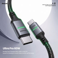 Ultra Pro Type C to Type C 60W Fast Charging Cable 2M – A45