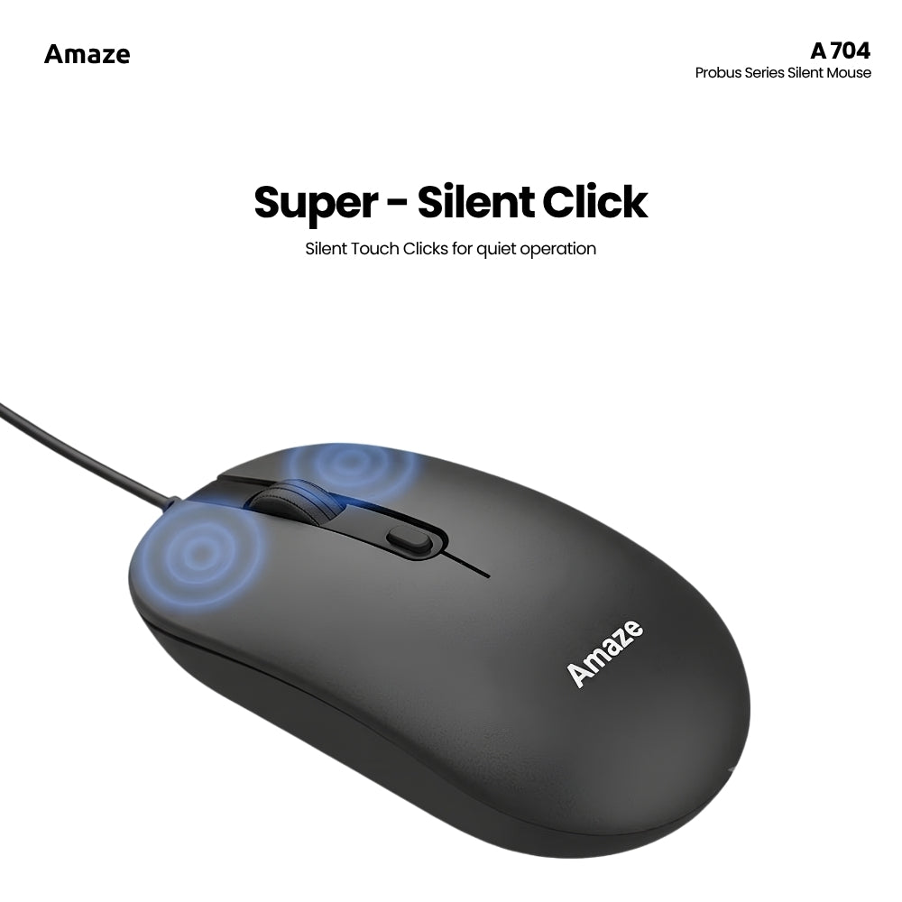 Probus Silent Click Wired Mouse – A704