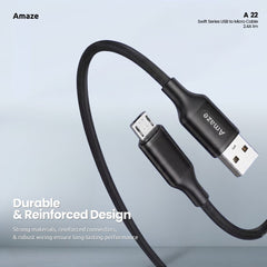 Swift Series USB to Micro Cable 2.4A 1M – A22