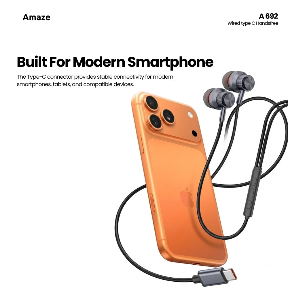 Wired Type C Handsfree – A692