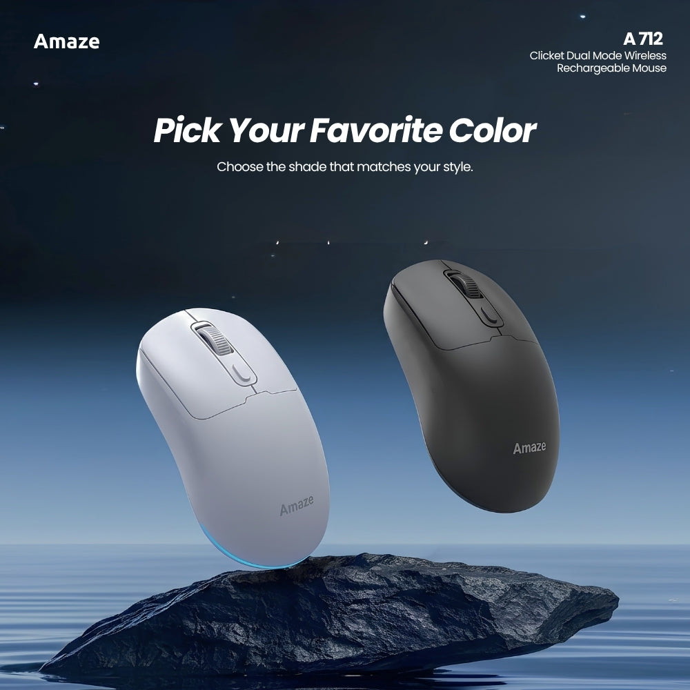 Clicket Dual Mode Wireless Rechargeable Mouse – A712