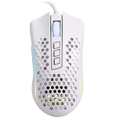 Redragon M808W STORM LUNAR Lightweight RGB Gaming Mouse, 12400 DPI (White)