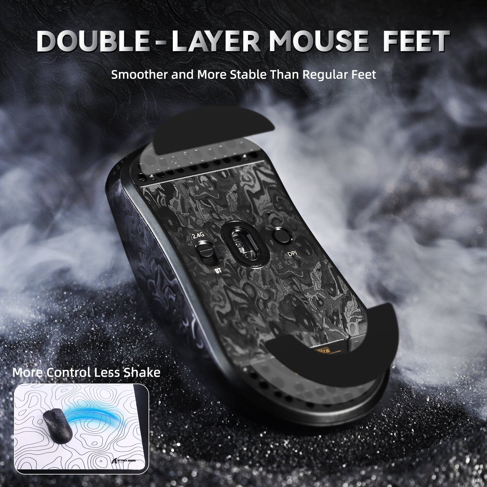 ATTACK SHARK R11 ULTRA Carbon Fiber Wireless 8K Gaming Mouse price in pakistan