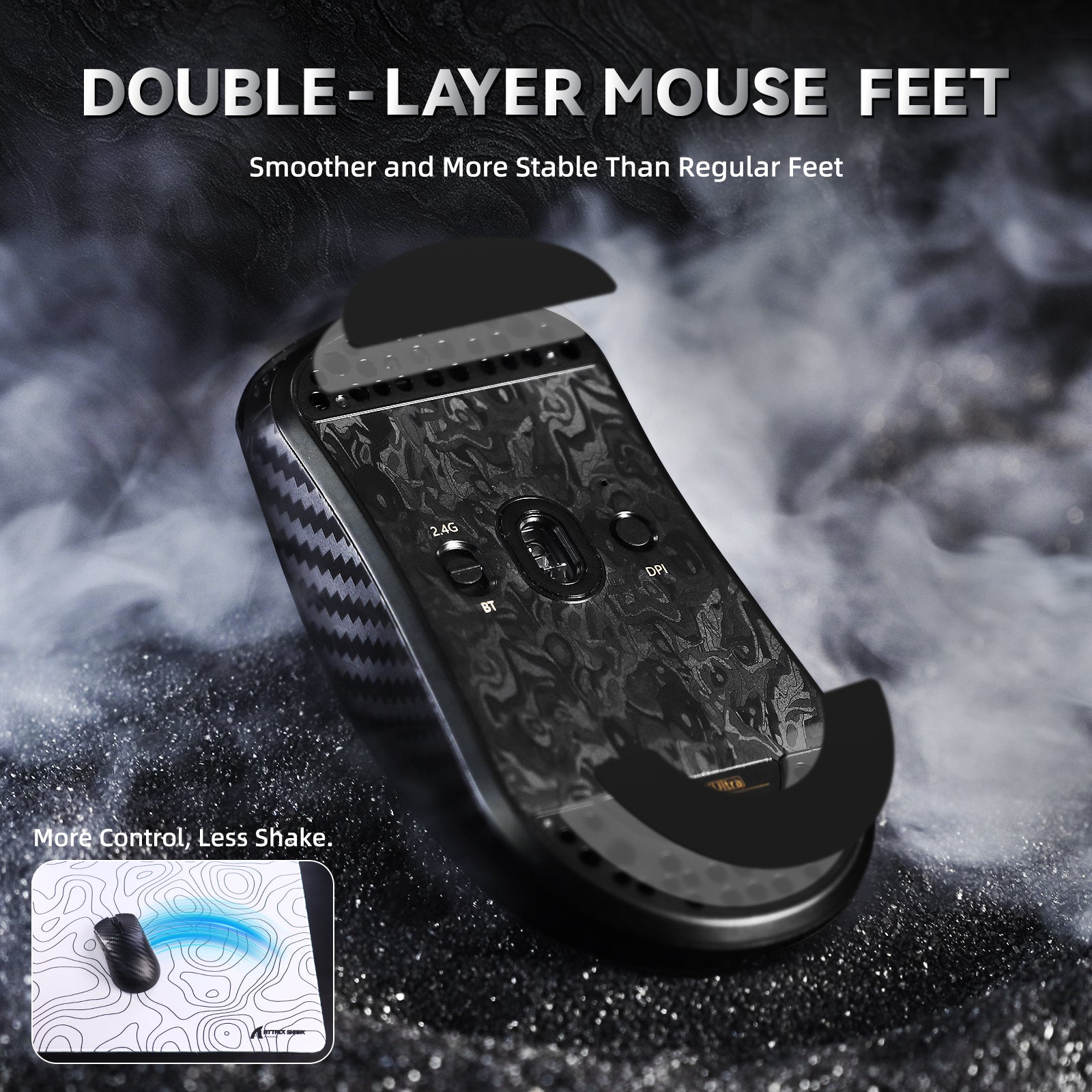 ATTACK SHARK R11 ULTRA Carbon Fiber Wireless 8K Gaming Mouse price in pakistan