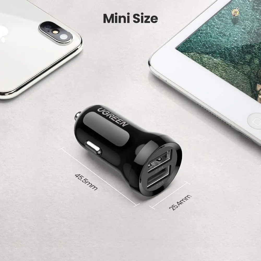 UGREEN 24W Dual USB Car Charger 50875