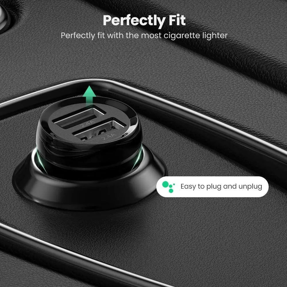 UGREEN 24W Dual USB Car Charger 50875
