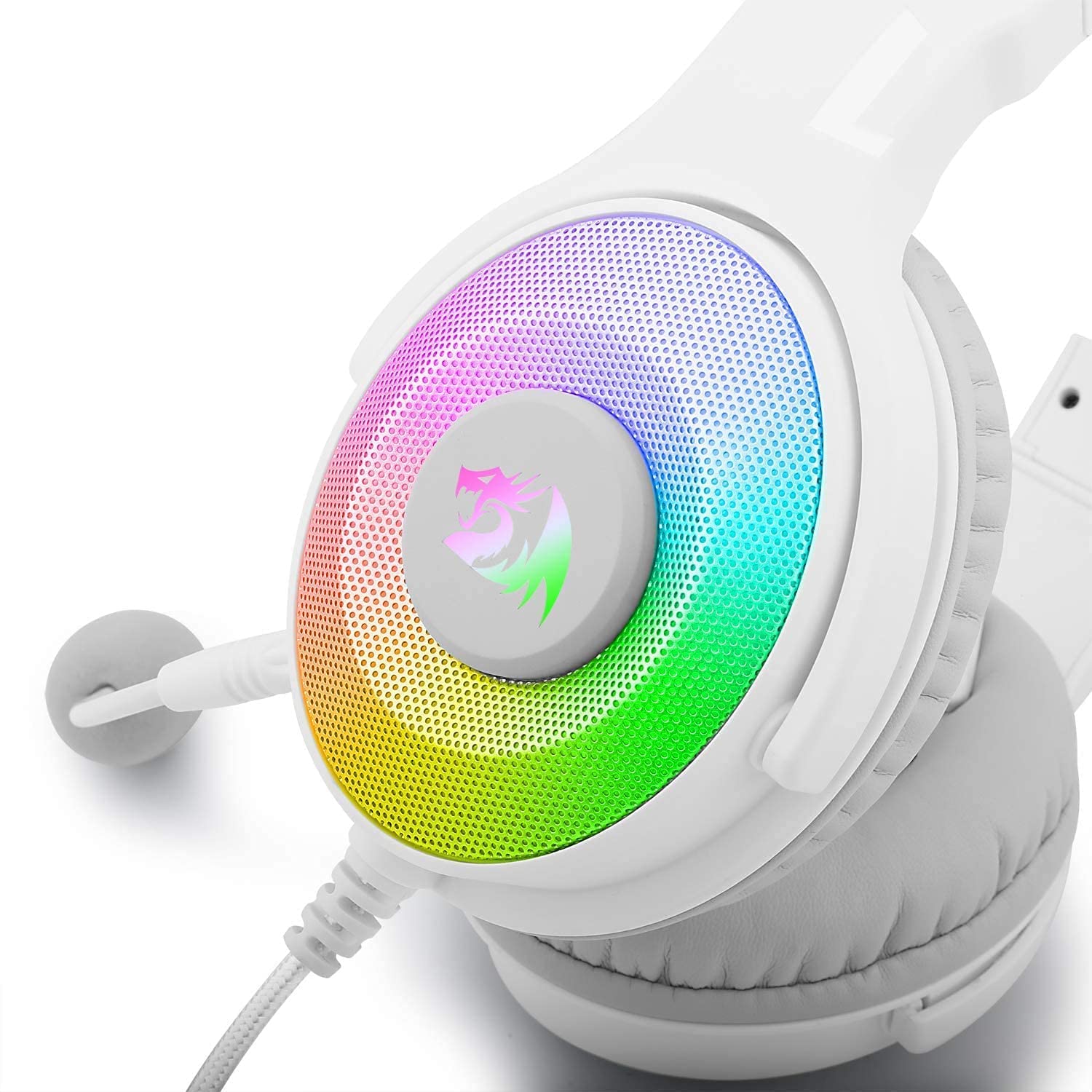 Redragon H350W PANDORA RGB USB Gaming Headset (White)
