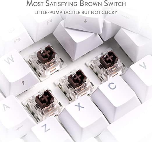 Redragon K530W RGB Draconic Wireless Mechanical Gaming Keyboard with Red Switches (White)