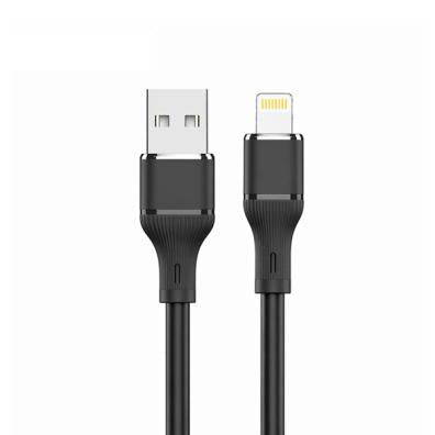 Logilink Usb To Lightning Silicone Fast Charging Data Cable 1m (1 Year Warranty) Black