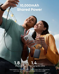 Anker Nano Power Bank 10K, 45W, Built-In Retractable USB-C Cable