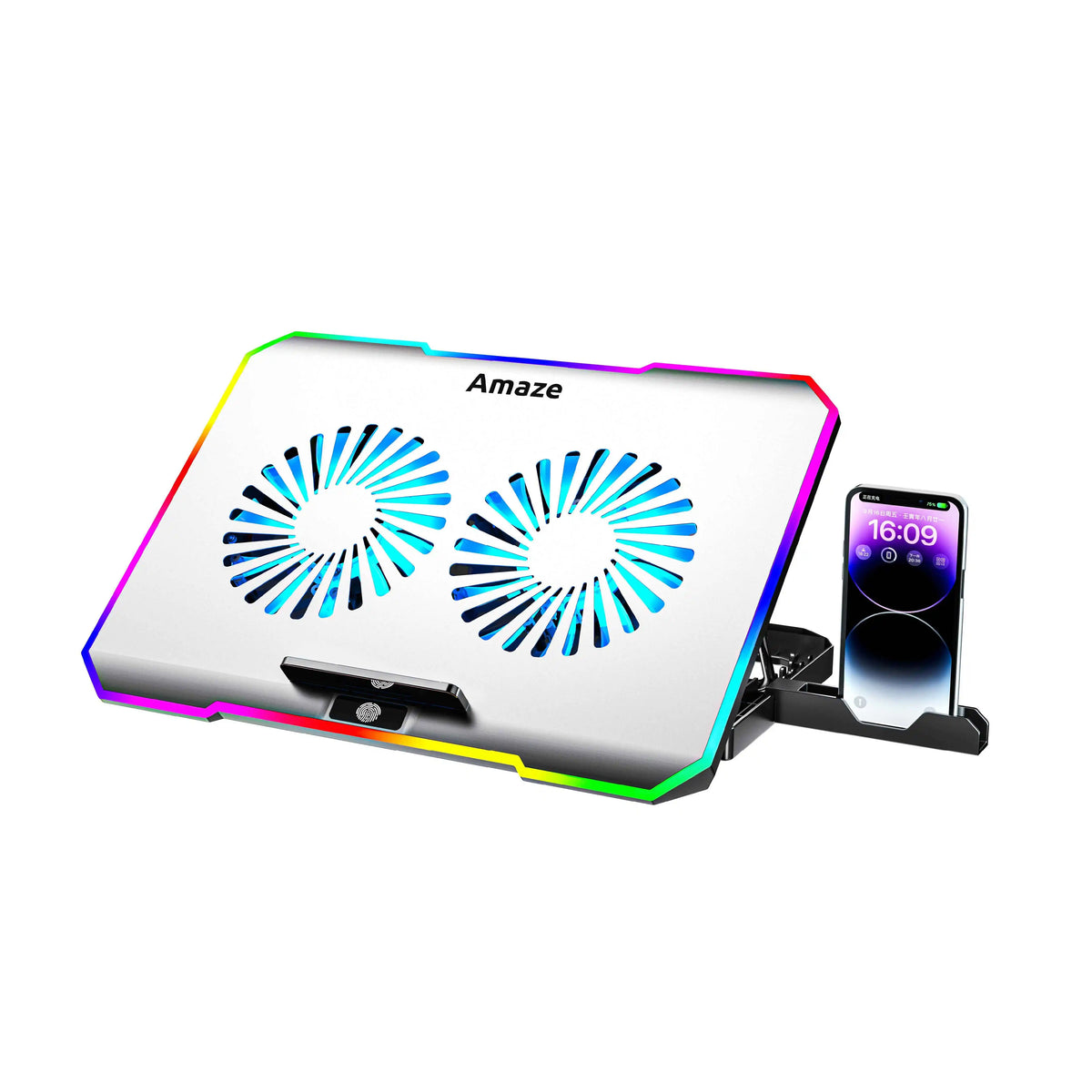 Laptop RGB Dual Fan Cooling Stand – A505