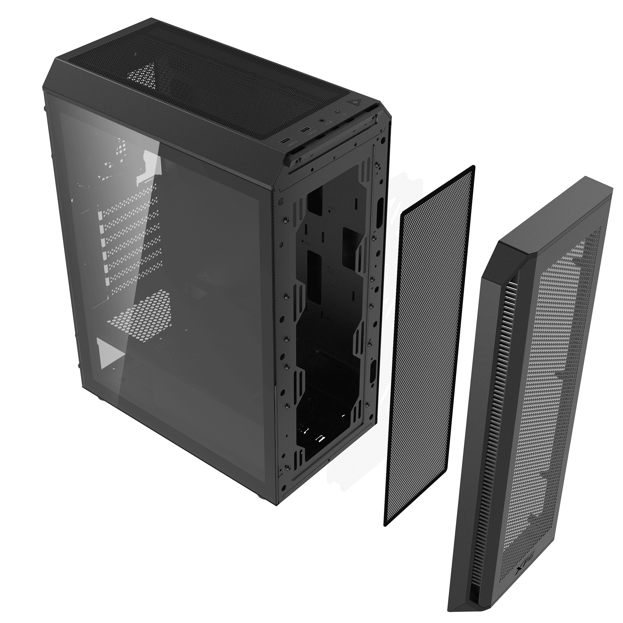 XPG Casing Valor Air Plus 4 ARGB Fan Mid Tower case