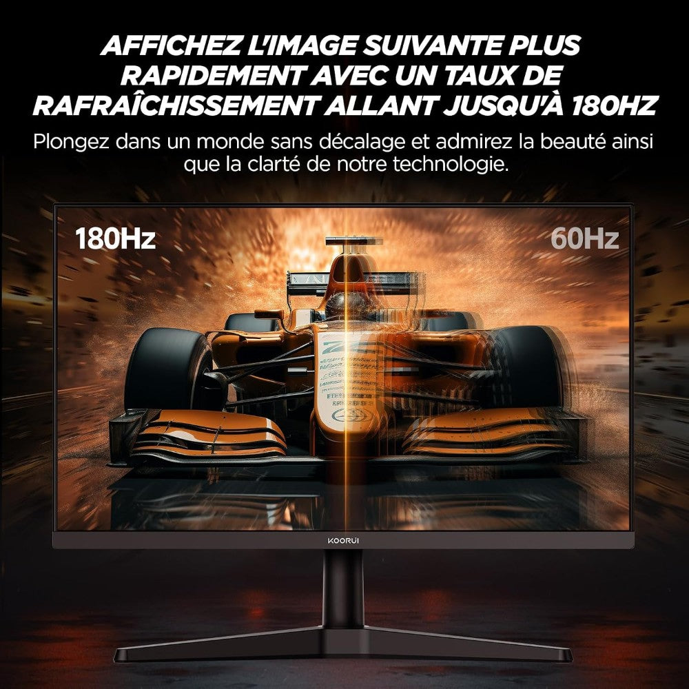 KOORUI G2711V 27 Inch FHD Gaming Monitor | IPS Panel | 180Hz | 1ms | 1920×1080 | Adaptive Sync