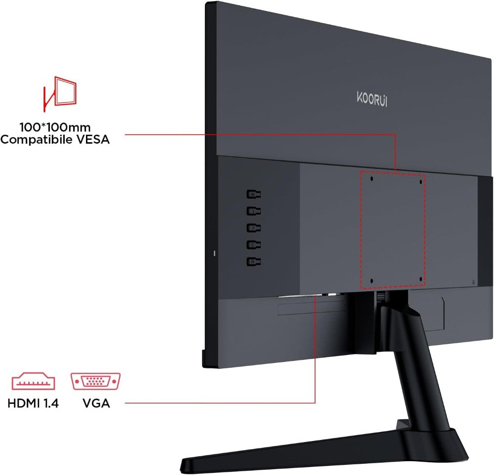 KOORUI G2711V 27 Inch FHD Gaming Monitor | IPS Panel | 180Hz | 1ms | 1920×1080 | Adaptive Sync