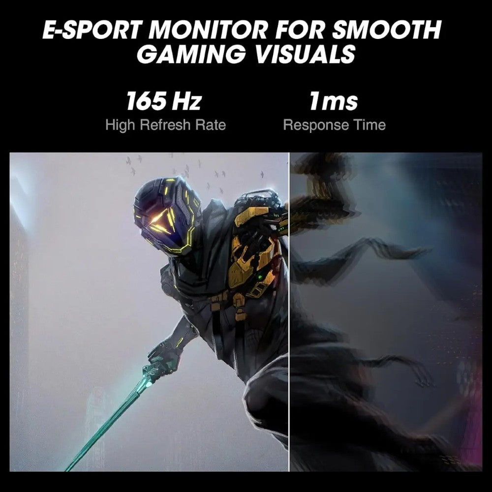 KOORUI GN06 27 Inch FHD Gaming Monitor | IPS | 165Hz 180Hz | 1ms | 90% DCI-P3 | Adaptive Sync | Black