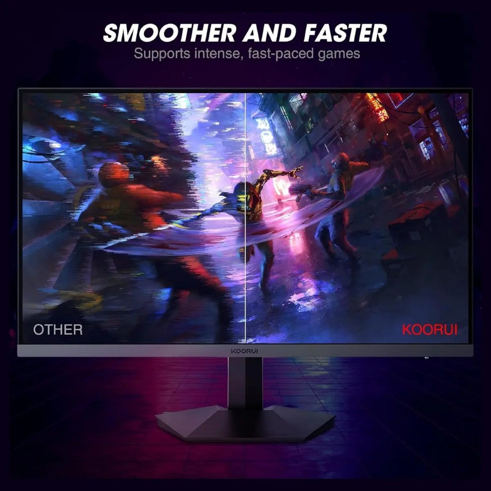 KOORUI GN06 27 Inch FHD Gaming Monitor | IPS | 165Hz 180Hz | 1ms | 90% DCI-P3 | Adaptive Sync | Black