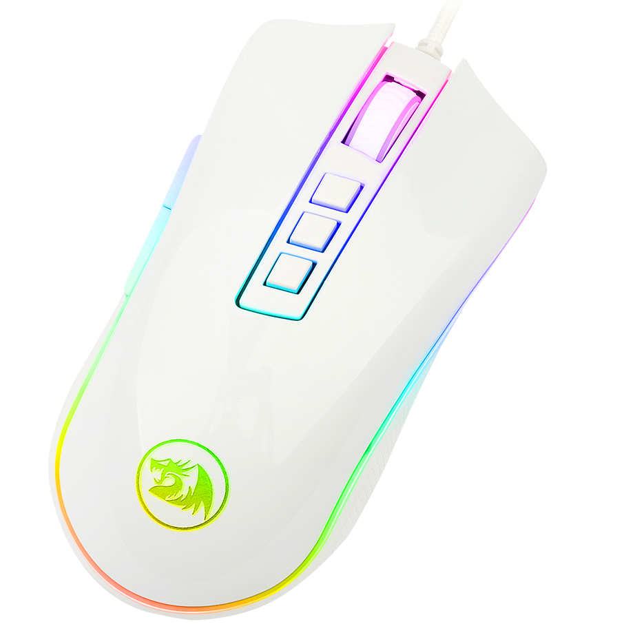 Redragon M711W COBRA RGB Gaming Mouse (White)