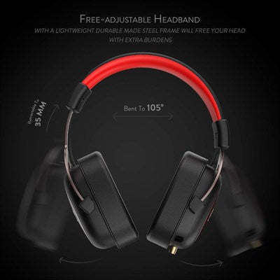 Redragon H510-1 ZEUS 2 Wired Gaming Headset - 7.1 Surround Sound (Black)