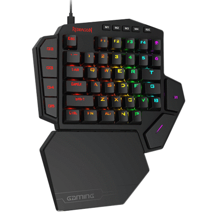Redragon K585-BA RGB One-Handed Gaming Keyboard & M721-Pro RGB Gaming Mouse Combo Set (2 in 1)